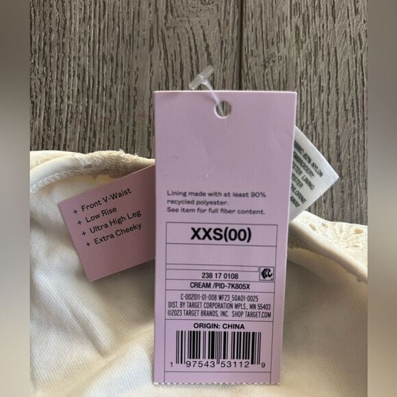 Wild fable front V waist  low rise ultra high leg  extra cheeky Vikini Bottoms - Picture 5 of 6